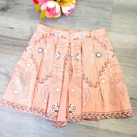 Sandro Paris Pleated bandana print short - Picture 2 of 12